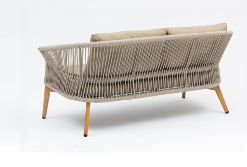 6378 FIRE SOFA JARDIN CUERDA TAUPE SOFA 2PLAZAS TRASERA