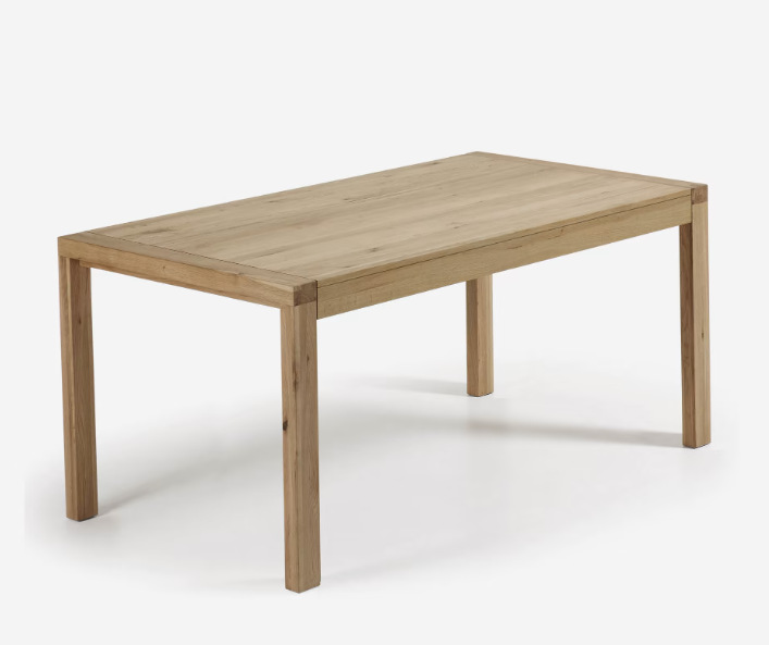 Mesa extensible Luca chapa de roble natural 180(230)x90cm