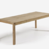 Mesa extensible Luca chapa de roble acabado natural 200(280)x100cm